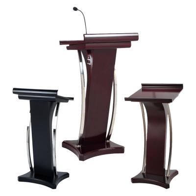 China Modern PODIUM Wooden Pulpit for Church Speaking Desk Welcome Reception Teacher Wedding Presidency Sworn Platform Presentation Lectern for sale