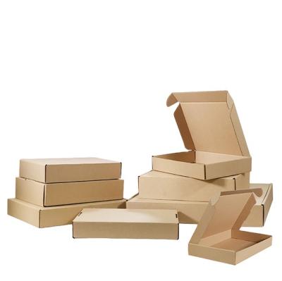 China Mailbox Recyclable Kraft Corrugated Kraft Stain Hardened Chipboard Mailing Box Amazon Paper Packaging Branded Box Many Sizes Ready for sale