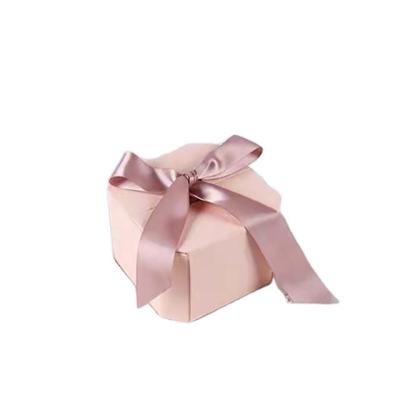 China Recyclable Polygon Gift Boxes With Two Open Door And Guest Holiday Decor Wedding Ribbons-Small Gift Boxes for sale