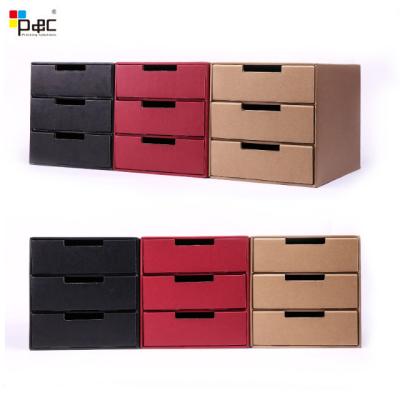 China Recyclable Brand New Folder Boxes Folding Lid Office Storage Material Grade Practical Useful Organizer Fabric Document Box for sale