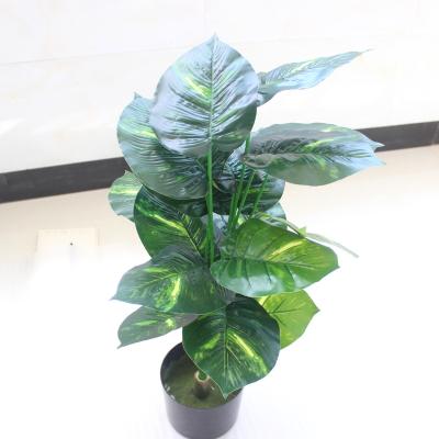 China Potted Small Artificial Garden Tree Bonsai Holly Plant Green Leaves for sale