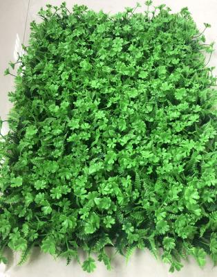 China Christmas Home Decoration Artificial Lawn Wall Green Decoration Hao Plants Material Gua India Plastic Lucky Clover Plastic Wedding for sale