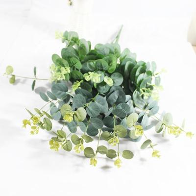 China Decoration Green Plant Artificial Eucalyptus Leaves For Sale Eucalyptus Stems for sale