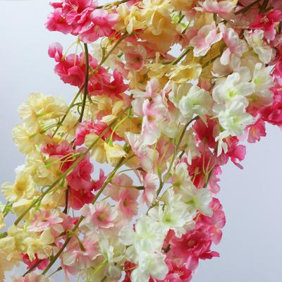 China Wedding Artificial Cherry Blossom Oshima Cherry Yamazakura Viewing Flower Vines For Wedding Decorations for sale