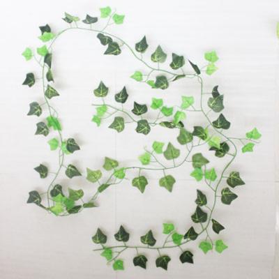 China Artificial Decoration Green Plant Vines Leaves Double Colors Green Creeper 100 Stems 240cm 2021 Amazon Hit Products Online for sale