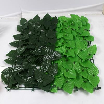 China Rustic Hedge Panels 25*50cm Customized Size Garden Grass Green Plant Pot Decoration Plastic Free Stitching Artificial Flower Wall for sale