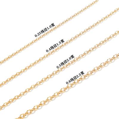 China Simple Silver Rose Gold Black Jewelry Stainless Flat Product Cable Welding Hammer Reticulation Chain For Necklace for sale