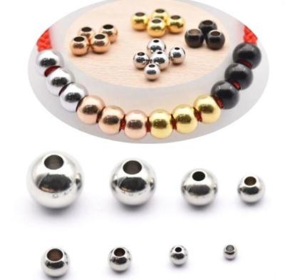 China Trendy Jewelry Accessories Parts 5mm Stainless Steel Corner Loosens Spacer Beads For Charm Diy Bracelets Jewelry Making Componenyts for sale