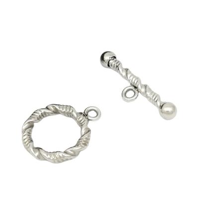 China Buckle Connector Fastener Bracelet For Diy Jewelry Lock Bracelet Stainless Steel Clasps Ot Toggle Clasp DIY Connectors Jewelry Findings And Components For Necklace for sale