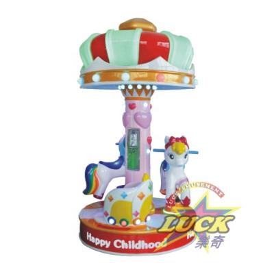 China Factory Price Buy 3 Player 3 Seat Rainbow Carousel Amusement Glass Multiplayer Game Mall Invents Custom Made for sale