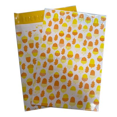 China Strong Adhesive LDPE Yellow Poly Plastic Mailer Bags Self Adhesive Plastic Bags for sale