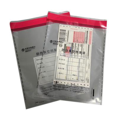 China Strong Adhesive Recyclable Custom Poly Bank Envelope Tamper Security Puncture Proof Bag for sale