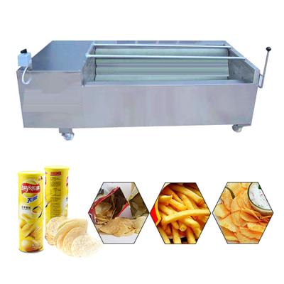 China Automatic Potato Chips Processing Plant Snack Potato Chips Making Machine Food Fryer Machine Price for sale