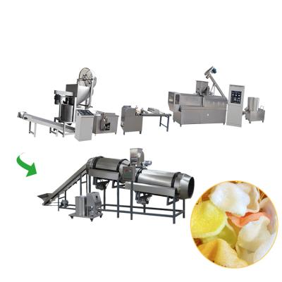 China food & Beverage Factory Frying Crispy Corn Bugles Pellets Fried Machine Fried Pellet Snacks French Fries Food Production Line for sale