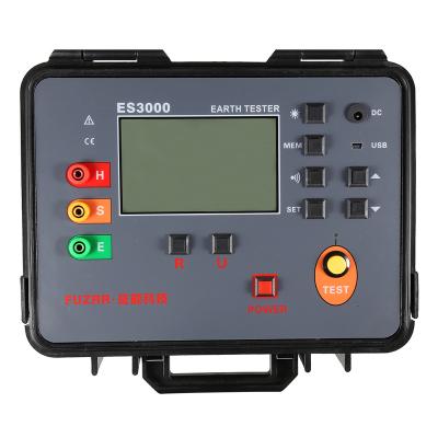 China Voltage Test FUZRR ES3000 Digital Grounding Resistance Testers Meters for sale