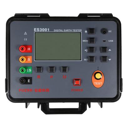 China Voltage Test FUZRR ES3001 Digital Multimeter Earth Ground Resistance Ohm Tester 0-30K Ohm for sale