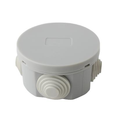 China JOHNN Custom 65*35 Round Waterproof ABS Plastic Junction Box With Plugs for sale