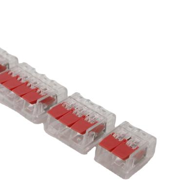 China PA66/PC Series Plastic Electrical Wire Splice Quick Terminal Block KV221 Terminal Block For Connecting Wire for sale