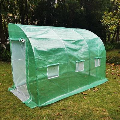 China Easily Assembled Factory Supply Waterproof Outdoor Wall Leaning Small Tunnel Walk-In Garden Greenhouse for sale