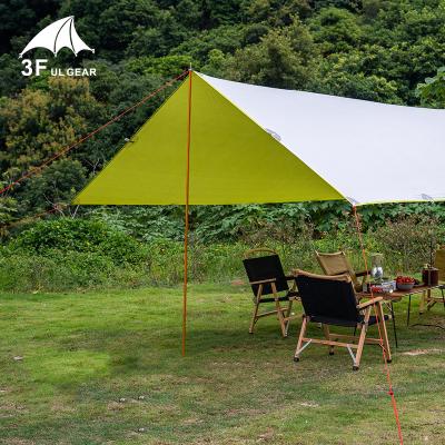 China Outdoor Travel Hiking Camping 3FUL Gear Tents Ultra Light Rain 15D Canopy Silver 3x3m3x4m Hammock Fly Tent Waterproof Tent Camping Barb for sale