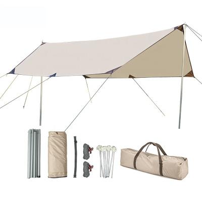 China UV-Resistant Portable Picnic Shade Tarp Shelter Rain Rainfly Tarp Shelter Tents Large Camping Fly Sheet for sale