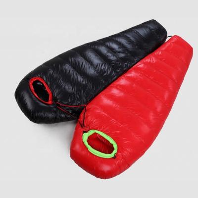 China Portable Warm Mummy Down Spring And Winter Outdoor Camping Adult Duck Down Sleeping Bag Spot Sleeping Bag 400g for sale