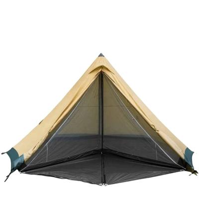 China 3F tribe pyramid teepee tent 4-6 person tent large outdoor camping windproof family tent straight tie type waterproof for sale