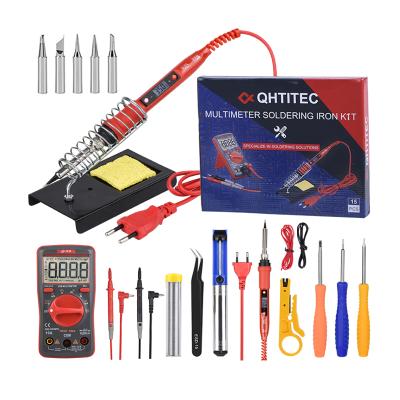 China High Quality New Design JCD 2021 Soldering Iron Kit Adjustable Temperature 110V 220V 80W With Digital Multimeter en venta