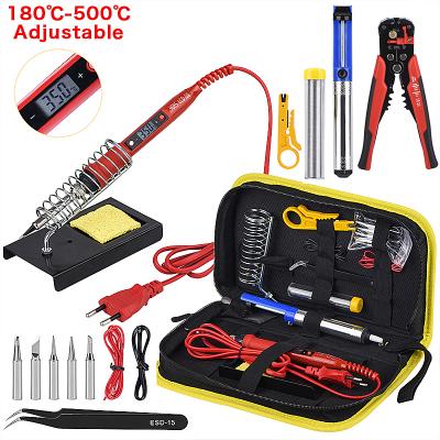 Chine OEM 110V 220V Low Price Home Use Industrial Grade Adjustable Temperature Iron Soldering Kit With Wire Cutters à vendre