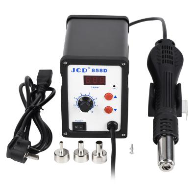 China JCD 858D Air Gun Station 110v/220v 700W LED Hot Soldering Station 110v/220v 700W LED Hot Soldering Tool SMD Repair Soldering Iron for sale