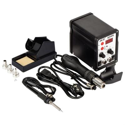 China JCD 8586 SMD BGA machine repair shops rework reference 2 in 1 digital display hot air soldering station Te koop