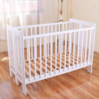 China New Style Adjustable Height Wooden Child's Crib Multifunctional Wooden Crib Bed Baby Sleep Beds for sale