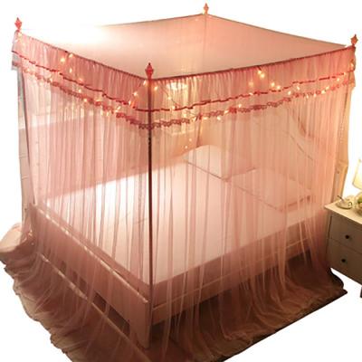 China Luxury 3 Openings Princess Mail Bed Mosquito Net Folded Side Mosquito Net Bedding For Girls To King Size Beds for sale