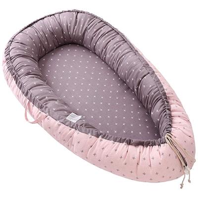 China Boat Shape Bumpers Keep Your Baby Safe When Sleeping Double Sided Mobile Infant Crib Travel Crib Crib Hutch Bedding Infant Nest (Pillow not included in package) price) for sale