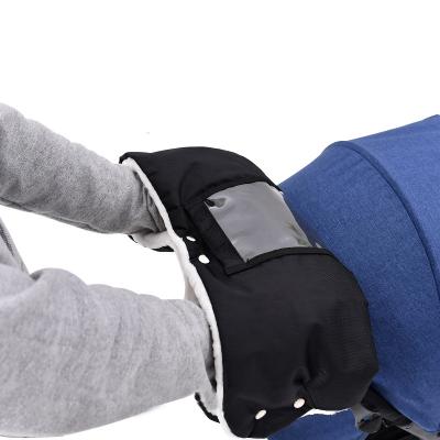 China Eco-freindly Warm Baby Stroller Gloves,Winter Baby Stroller Warm Gloves Waterproof Pram Stroller Mitt Pram Hand Sleeve-Gold for sale