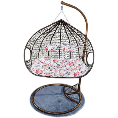 China Contemporary Egg Swing Chair Hanging Patio Swings Outdoor Rattan Wicker Porch Hammock Lounge Egg Hammock Hanging Swing Chair with Stand for sale