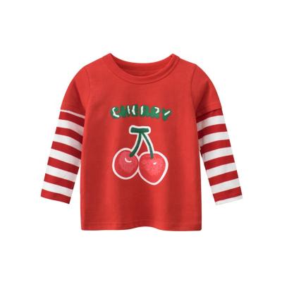 China New design fashion anti-pilling sweet girls custom kids T-shirts printing t-shirts for sale