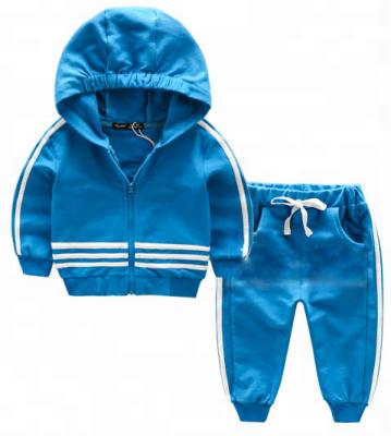 China Hot sale polyester/cotton kids tracksuit boys and girls clothing set unisex kids sports wear sets for sale