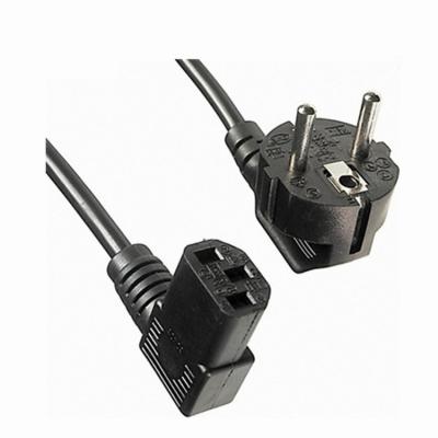 China Residential / General Purpose Euro Schuko Plug To IEC 60320 C5 Clover Cleaf Mains Power Cord Cable for sale