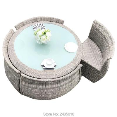 China KD Space Saving New Design Dining Set With Cushion Patio Sofa Set For Hotel for sale