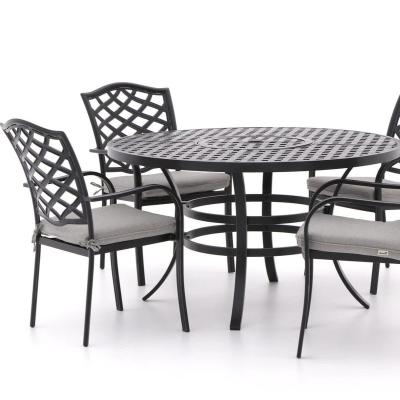 China KD Space Saving New Design Dining Patio Set Dining Outdoor Furniture Set For Hotel for sale