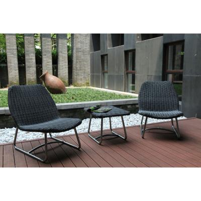 China KD Space Saving Garden Furniture Wholesale Top Selling Outdoor Bistros Set Table Aluminum PE Rattan Wicker for sale