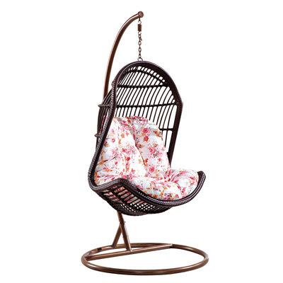 China This sofa chair is made of rustproof aluminum frame 2022 new season design wicker weaving with outdoor cushion chair swing for sale