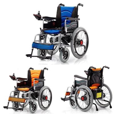 China New Folding Safe Power Electric Wheelchair Elderly Disabled Scooter Dual Motors for sale