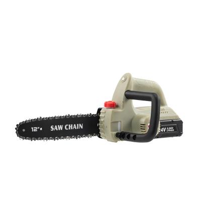 China Anti-slip HA LON Portable Mobile 24v High Power Lithium Battery Electric Chain Saw For Wood for sale