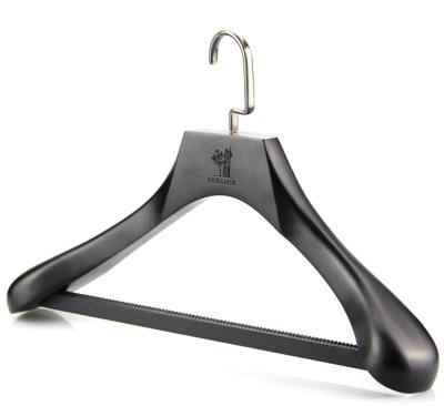 China Custom Wooden Logo Metal Hanger Display CH109 Manufacturer Hangers For Clothes for sale