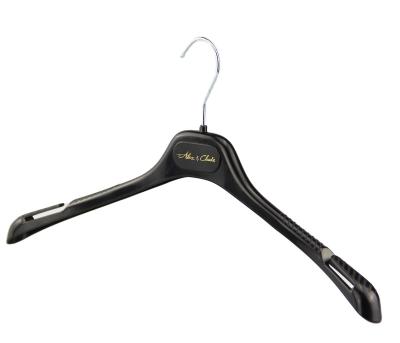 China CY-149 Multifunctional white&black slim plastic hanger for clothes for sale