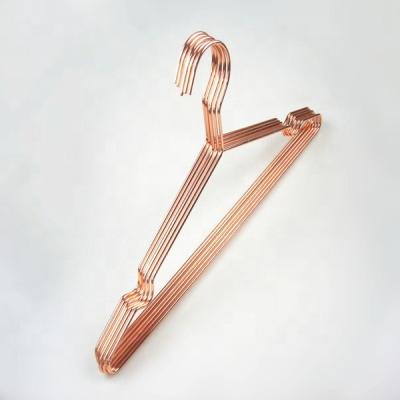 China SHOW Delicate Rose Gold Copper Metal Wire Hanger for sale