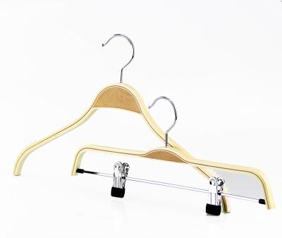 China cheap radian wood hangers imported from china custom bamboo hanger for sale