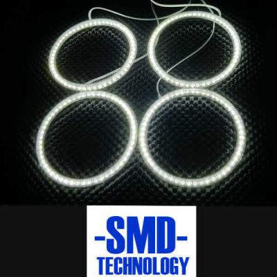 China WHITE X XENON SMD ANGEL EYES FOR BMW E46 Coupe Convert 2 DOOR facelift 106mm bulbs 4 pieces white for sale